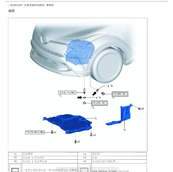 2019年丰田亚洲龙CVT变速维修手册