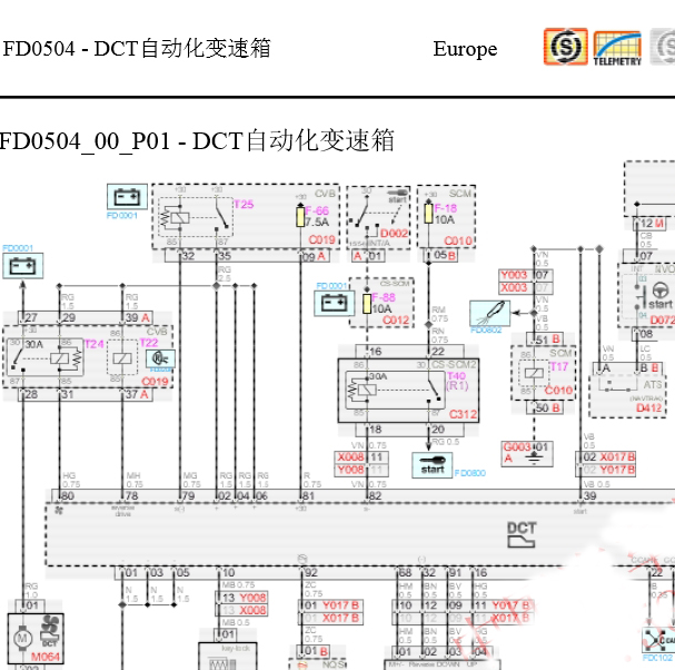 \法拉利458变速箱电路图