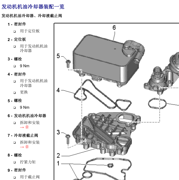 2013年大众途锐机油散热器安装位置