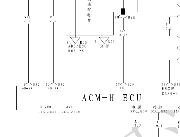 比亚迪秦ACM和驱动电机电路图