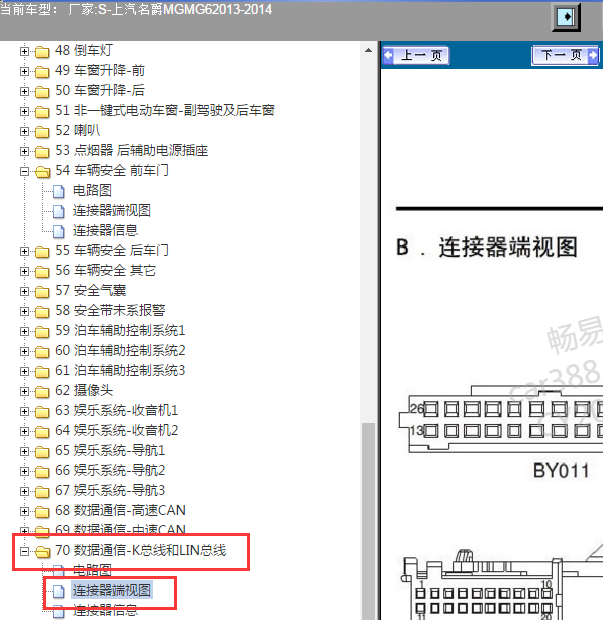 2013年名爵MG6车身针脚资料.