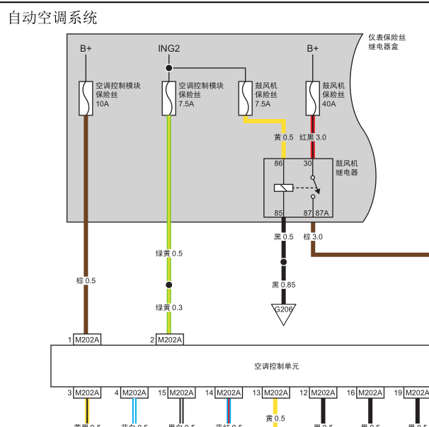 2016-2017年威旺S50空调线路图