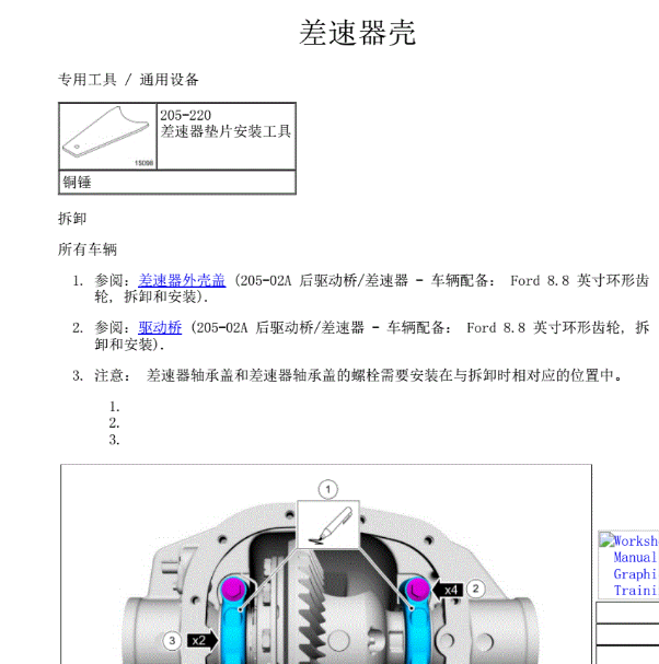 2017年福特猛禽差速器拆装
