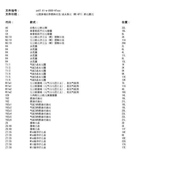 2007年奔驰S 350发动机电路图