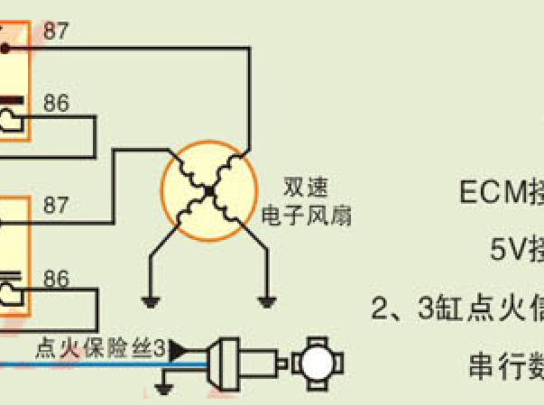金杯海狮风扇电路图