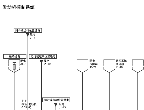 比克GL8发动机电路图