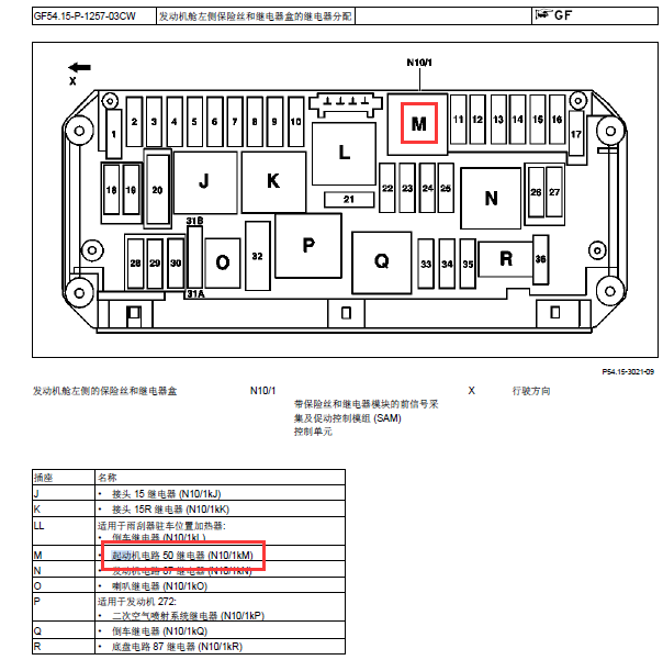 2009年奔驰C200起动继电器