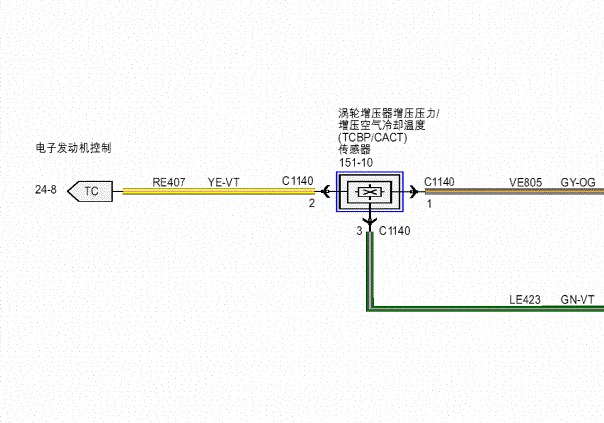 2016年福特金牛座发动机电路图