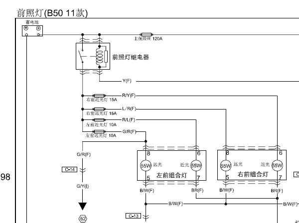 2011年奔腾B50电路图
