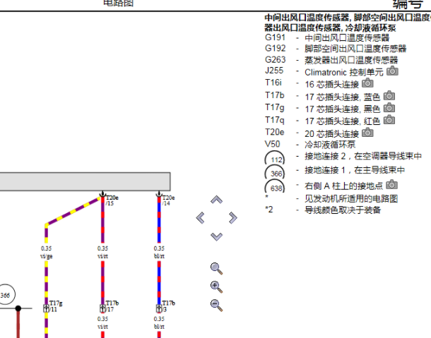 2015年奥迪Q5发动机和空调电路图