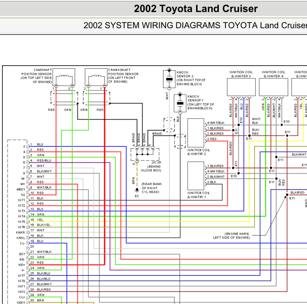 2002年酷路泽燃油泵电路图