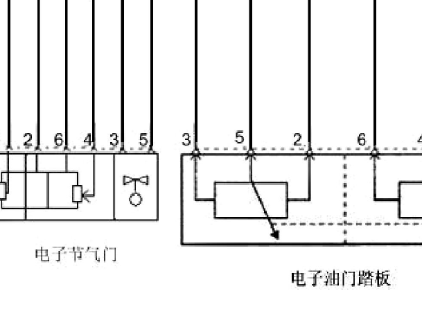 华泰圣达菲油门踏板电路图
