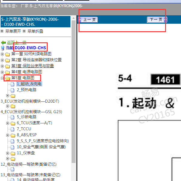 2006年双龙享御全车电路图