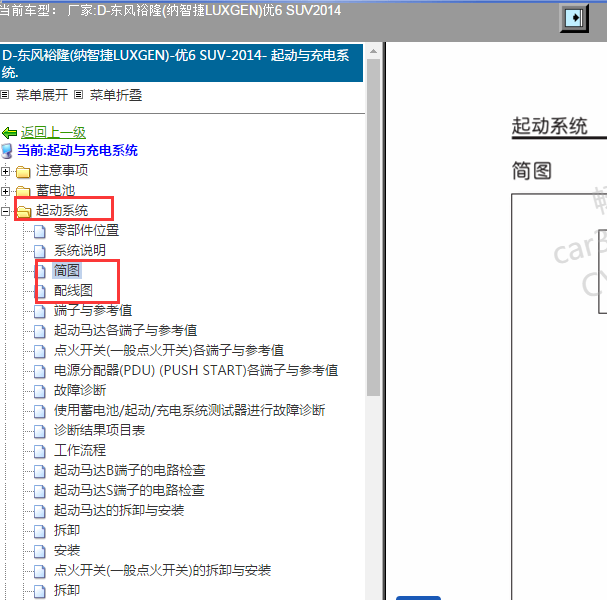 2014年纳智捷U6启动电路图