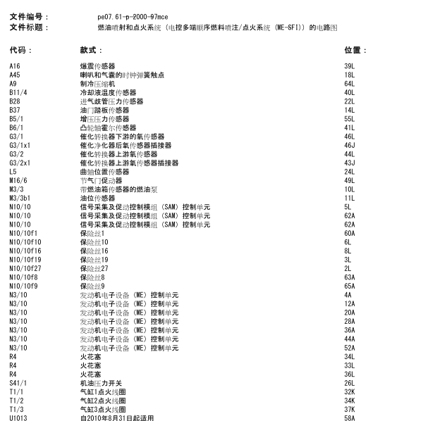 2013年奔驰smart暖风系统关闭阀电路图