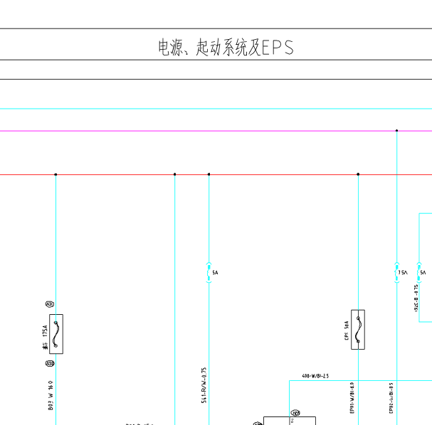 2017年一汽森雅R7启动电路图