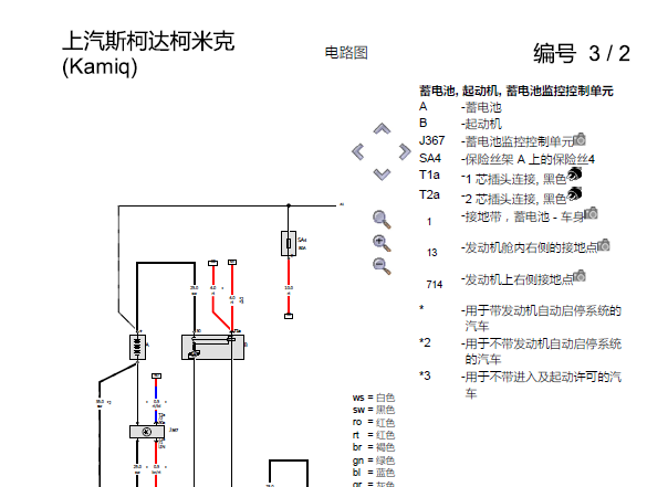 2018年斯柯达柯米克发动机电路图