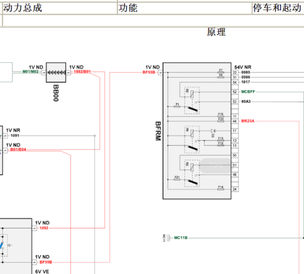 标致HN03起动电路图