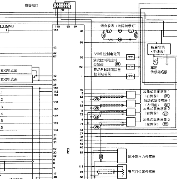 日产风度VQ20发动机电路图