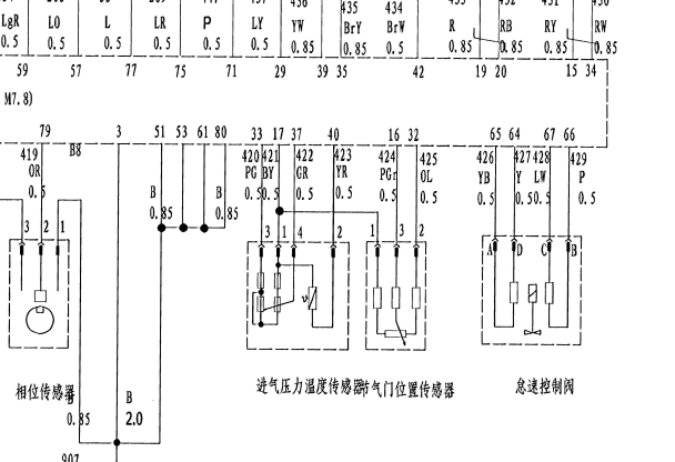 怠速马达电路图