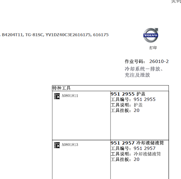 沃尔沃冷却液排放资料.
