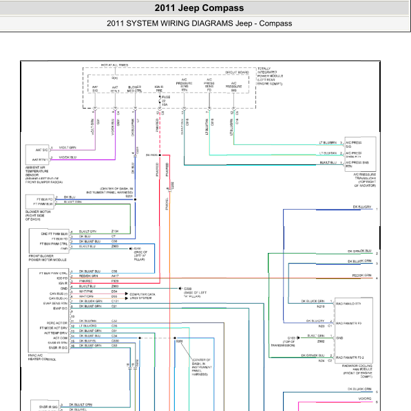 2011年指南者空调电路图