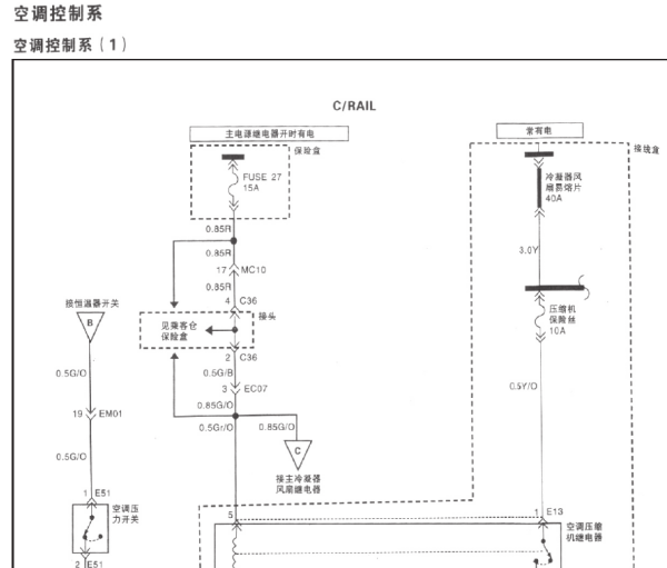 瑞风穿梭空调电路图