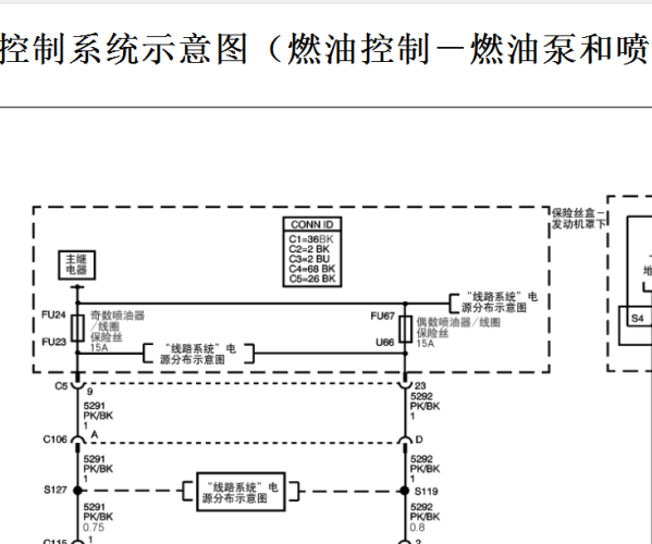 2008年凯迪拉克赛威发动机电路图
