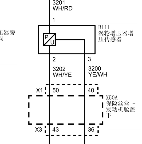 2019年别克威朗涡轮增压压力传感器电路图