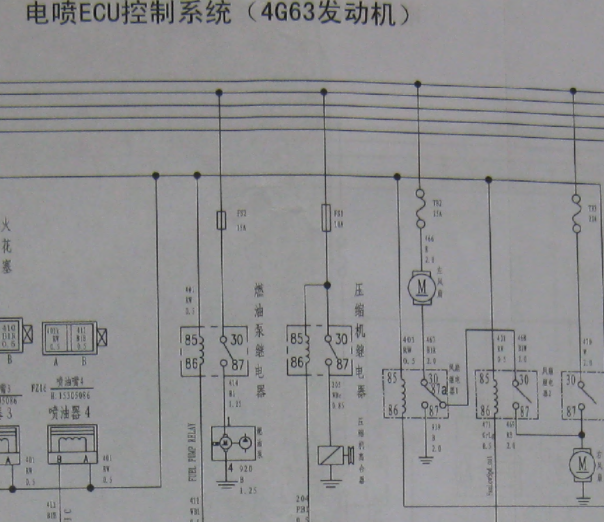 长城4G63发动机电路图