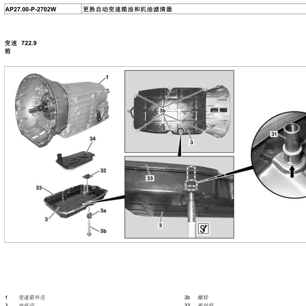 2016年奔驰C63S AMG变速箱油更换方法