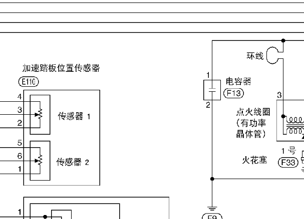 日产蓝鸟发动机电路图