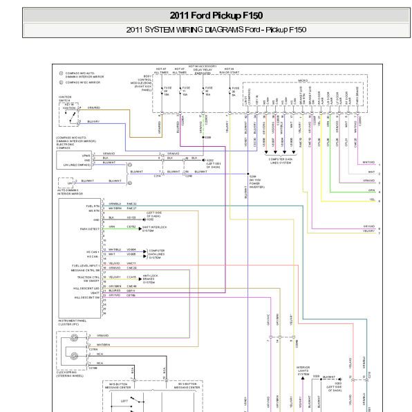 2011年福特F150车速传感器电路图