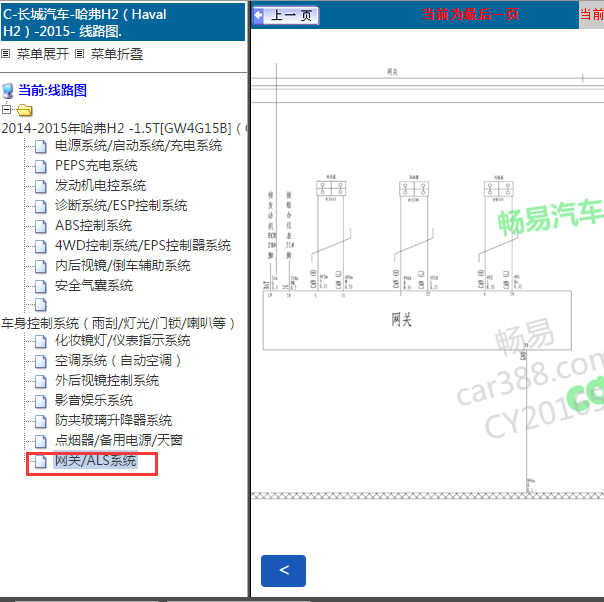 2014-2015年长城H2网络电路图.
