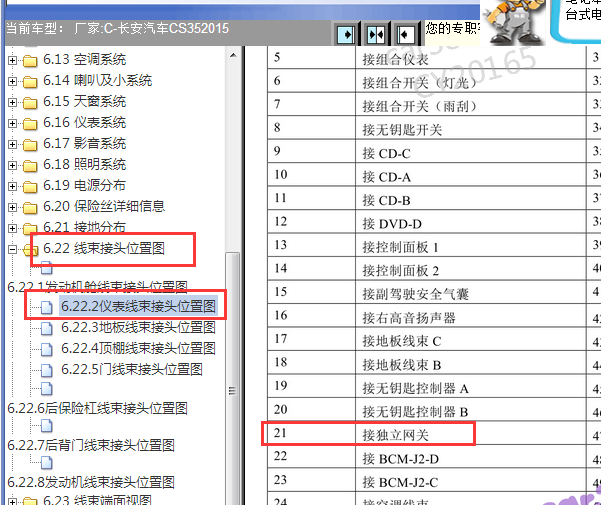 2015年长安CS35网关位置