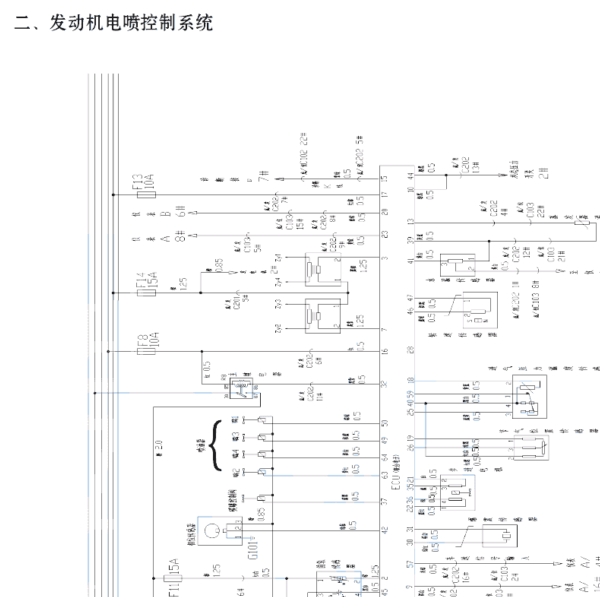 2015年奇瑞开瑞优劲发动机电路图