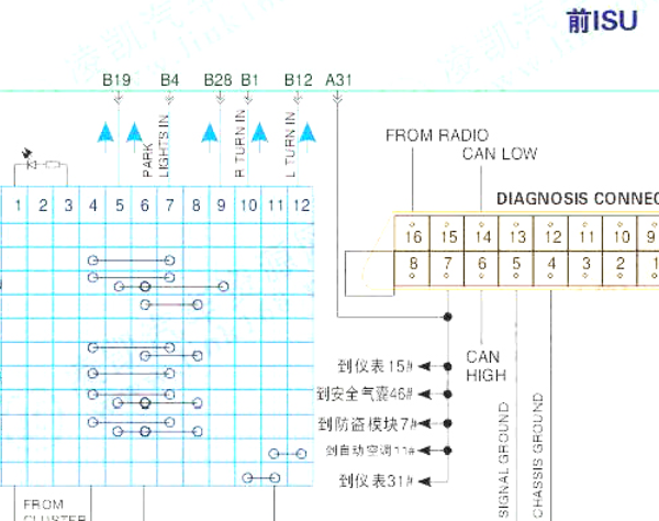 奇瑞A5 CAN相关电路图