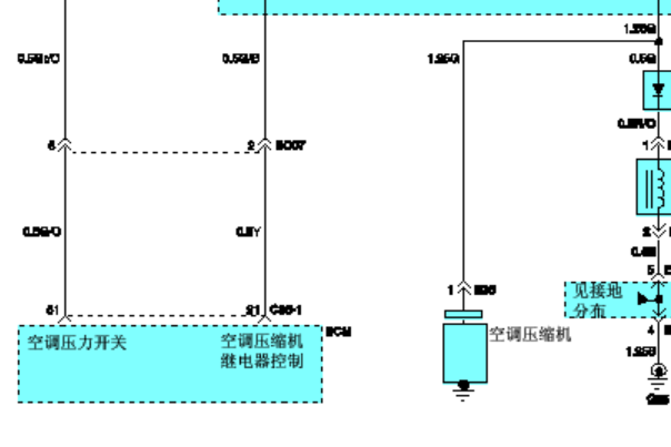 2011年江淮瑞风穿梭空调电路图