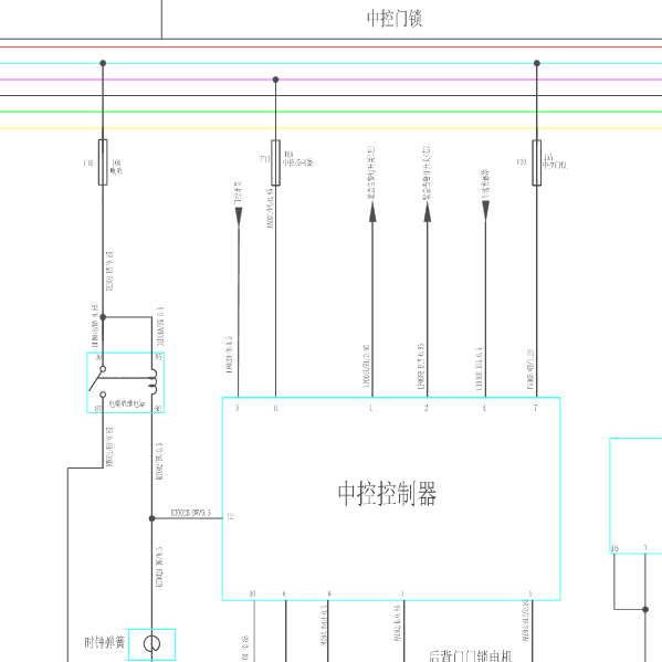 2014年威望M20遥控门锁电路图