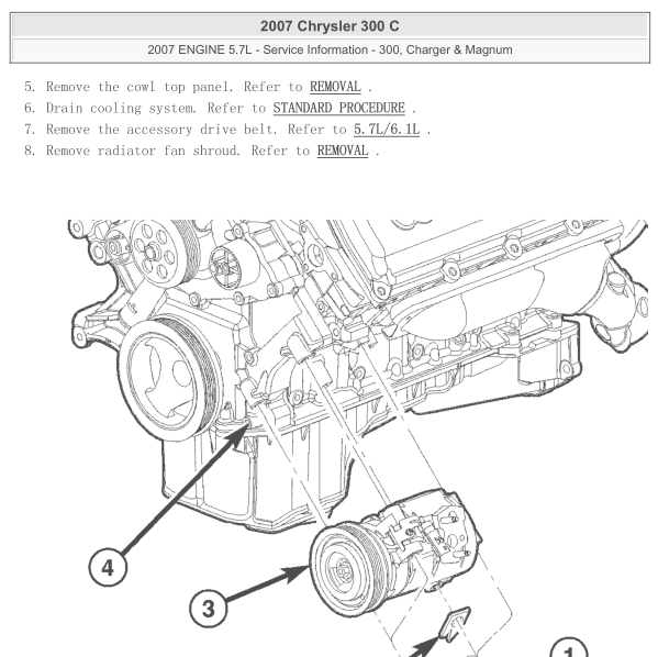 2007年克莱斯勒300C发动机维修手册