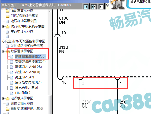 2018-2019年雪佛兰科沃兹OBD电路图