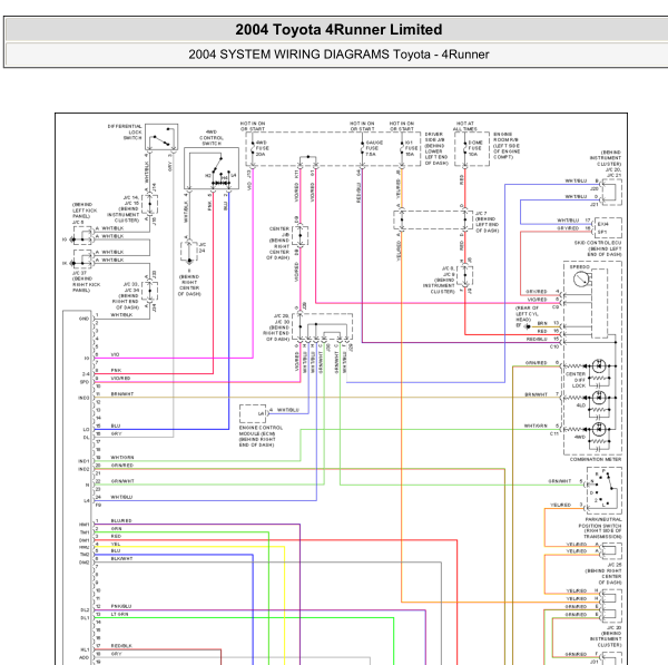 2004年普拉多差速器电路图