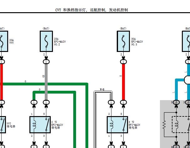 丰田M20A发动机电路图