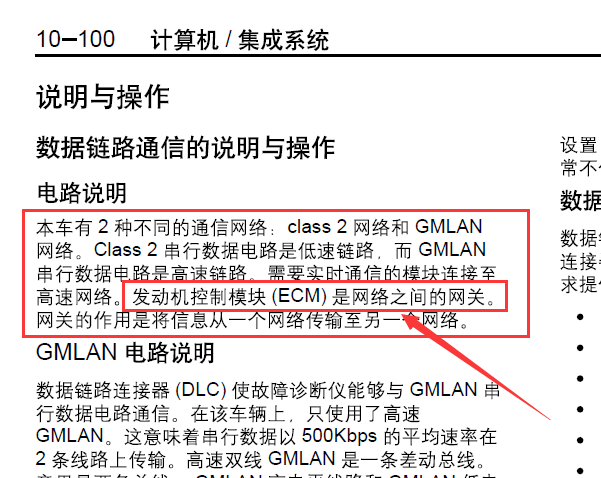 2008年别克君越网关相关资料
