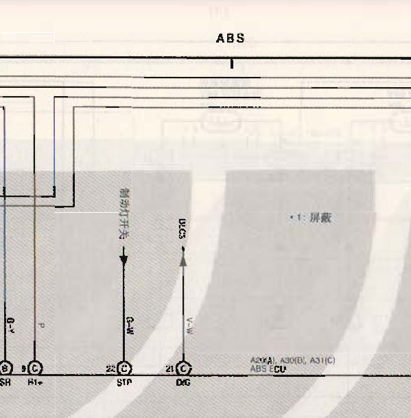 丰田4500ABS线路图