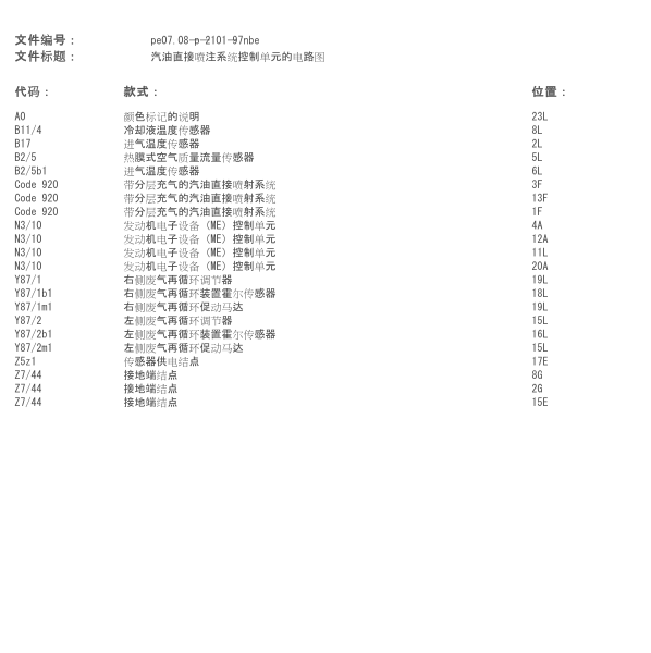 2013年奔驰ML300发动机控制电路图