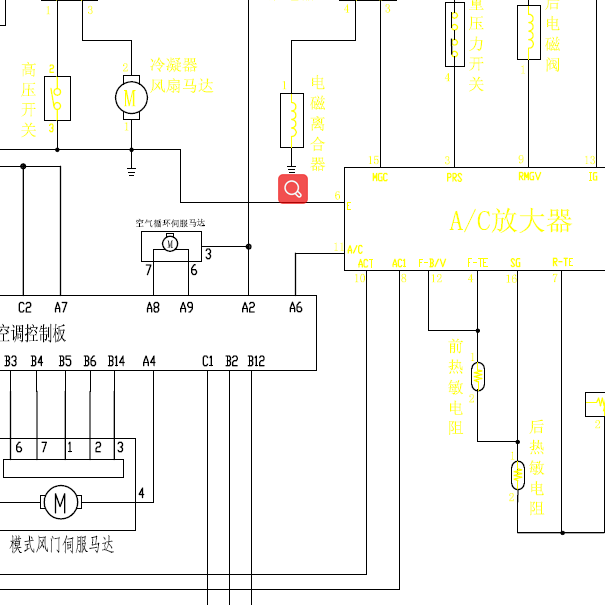 金杯阁瑞斯空调放大器电路图