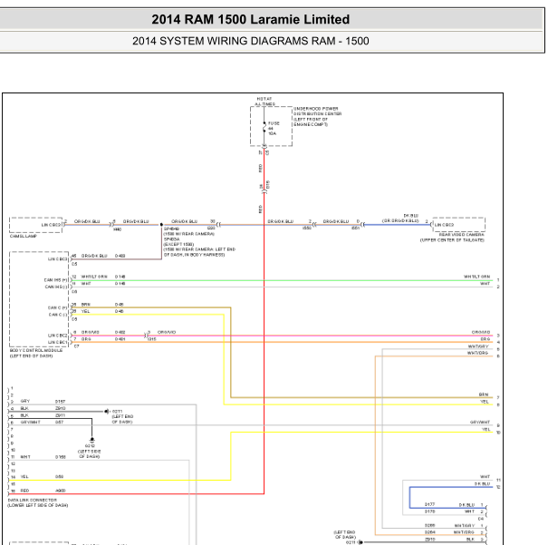 2014年RAM1500 网络电路图