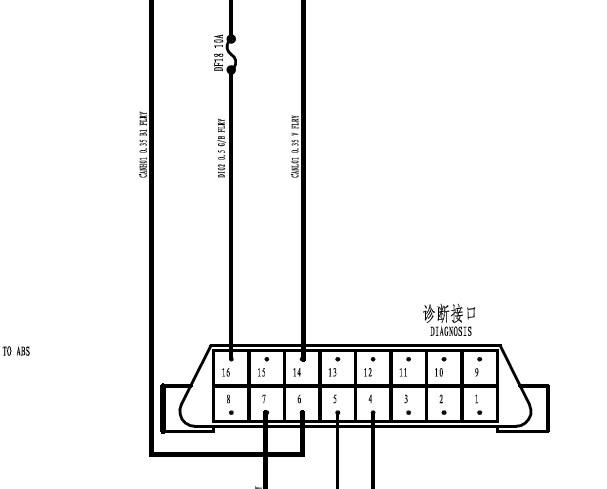 长安悦翔V3 OBD电路图
