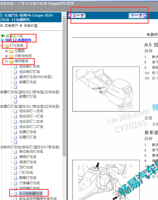 2016年哈弗H6 ALS模块资料